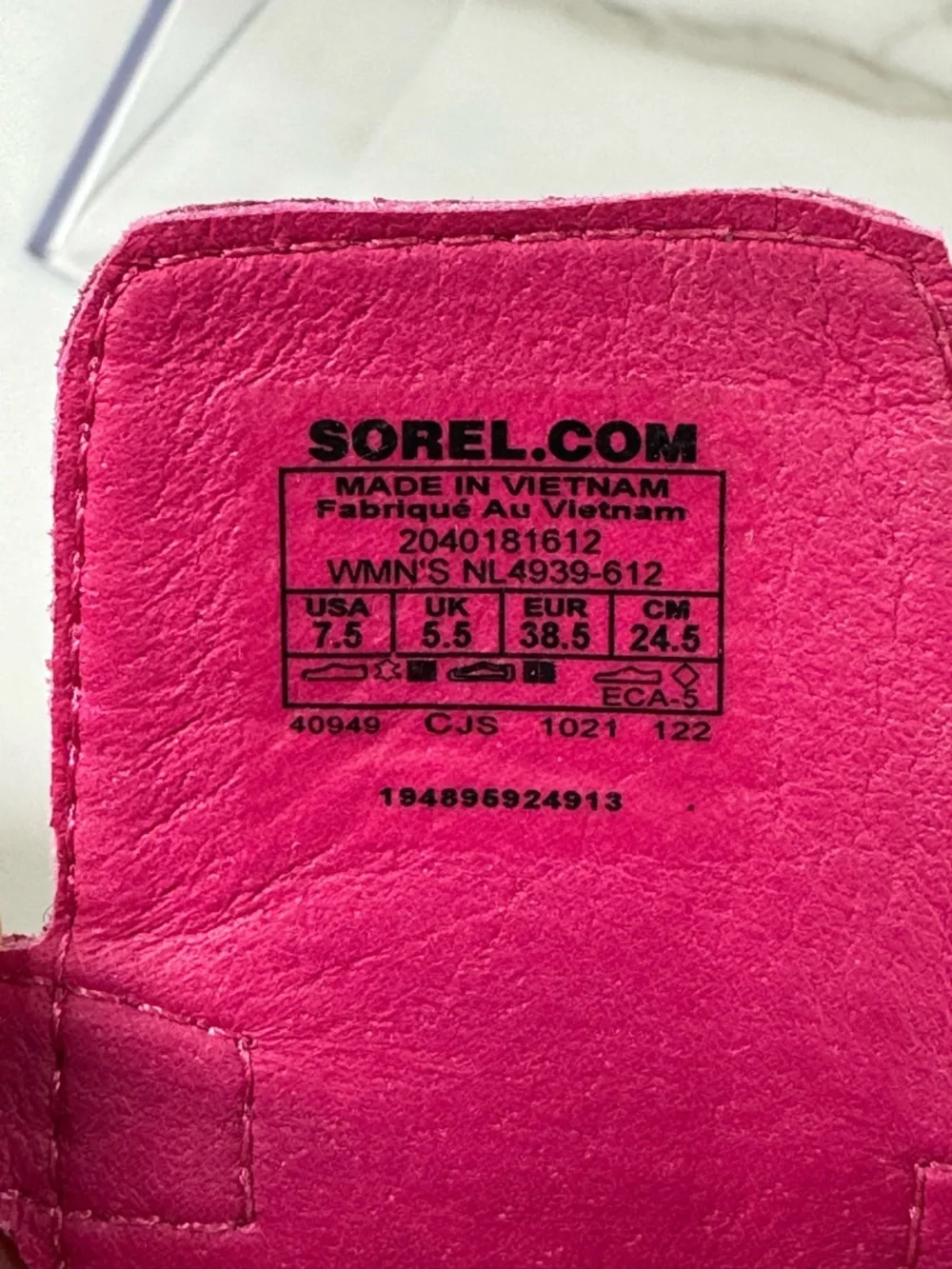 Sorel Kinetic Impact Leather Neon Strap Sporty Chunky Platform Sling Sandals 7.5 - Picture 9 of 12